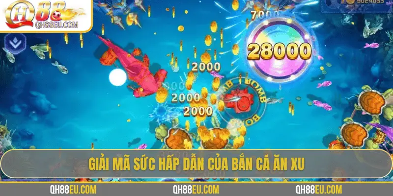 Bắn Cá Ăn Xu Tại QH88 - Trò Chơi Giải Trí Vừa Vui Vừa Thử Thách 2 Giao diện bắn cá ăn xu 3D cực đẹp tại QH88